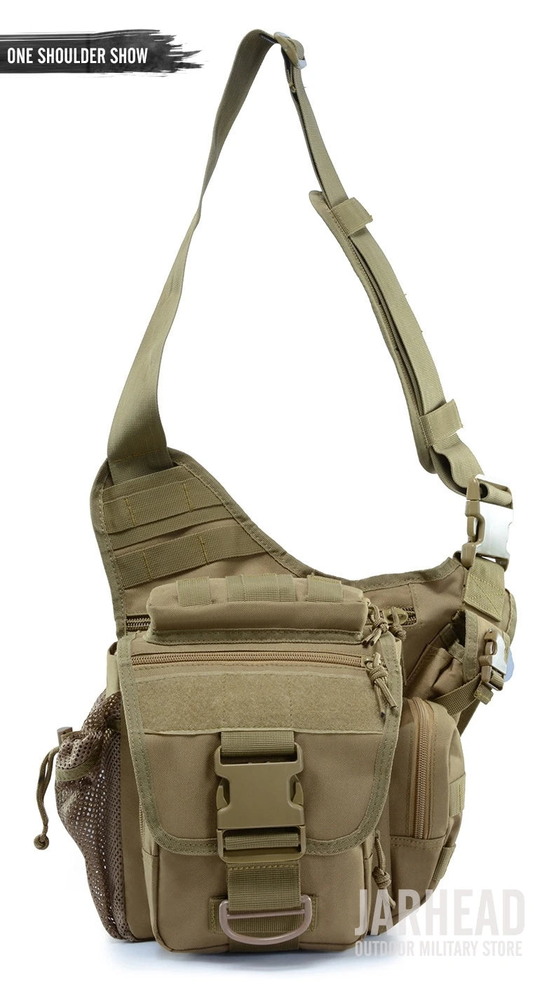 Outdoor Waterproof Durable Men Climbing Chest Shoulder Bag