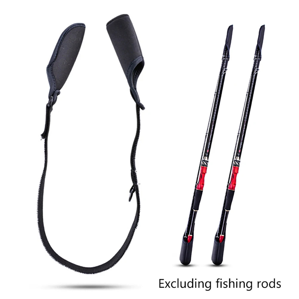 1-10PCS Fishing Rod Protection Sleeves Luya Bundle Rod Belt Adjustable