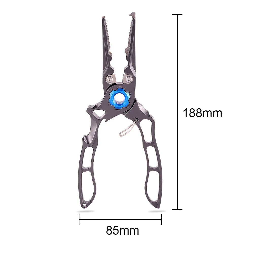Fishing Pliers Wire Cutter Aluminum Alloy Outdoor fishing.
