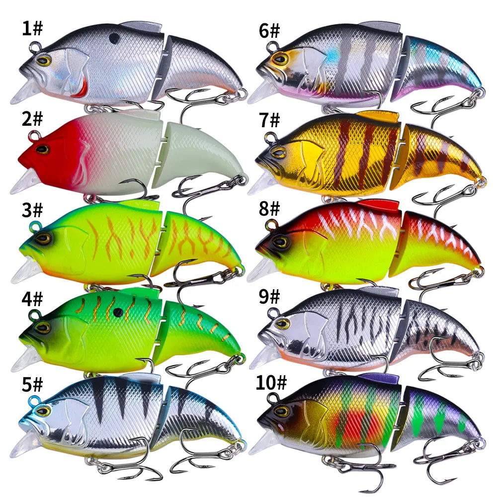 10pcs 7.7cm 11.7g Fishing Lures set Swimbait Wobbler Artificial Hard Bait Joint Bait Predator Minnow Lure Pike Bass fishing good