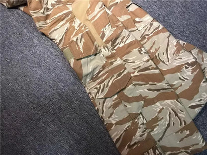 Desert Tiger Spotted Frog Suit Set, Outdoor Sports, G3 Frog Skin, Combat Pants, Training Suit, Gold, Tactical Top