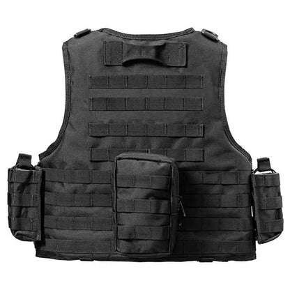 YAKEDA Tactical Vest for Airsoft Paintball Hunting, Adjustable Lightweight with Molle Pouches, Outdoor Protective Gear