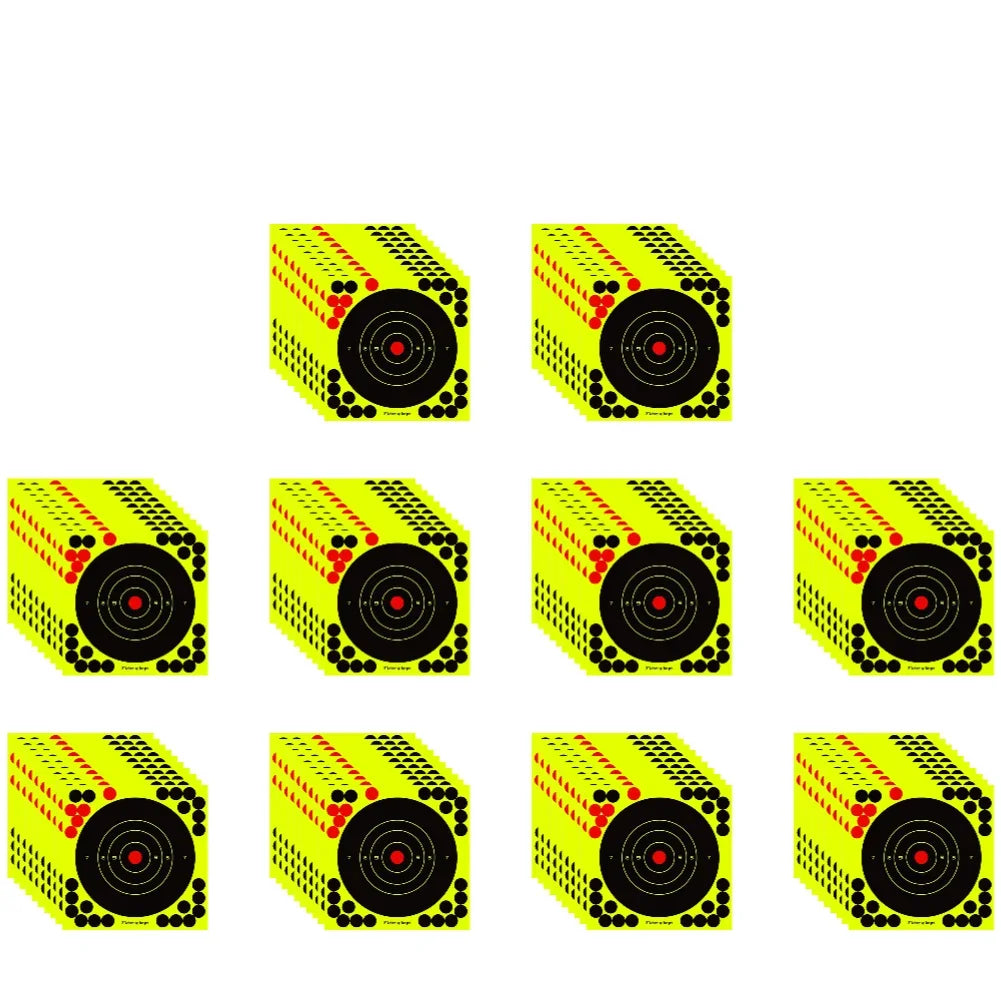100-10PCS 8-inch Splatter Target High Visibility Adhesive Shooting Target Stickers Reactive