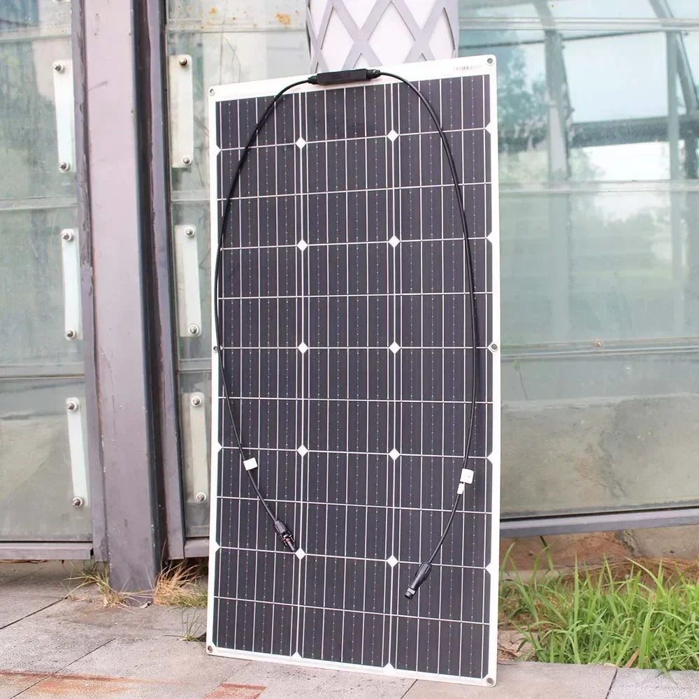12V Flexible Solar Panel 600W 100W 200W 300W 400W 500W Bendable Waterproof Monocrystalline