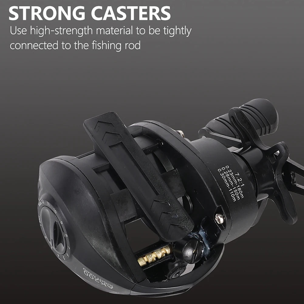 Baitcasting Reels 7.2/1 Gear Ratio Max Drag 10kg Saltwater Freshwater 18+1BB