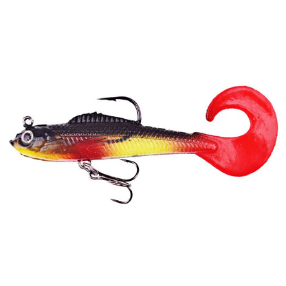 6PCS Wobblers Artificial Baits Fishing Tackle Soft Silicone Bait  Swimbait2027