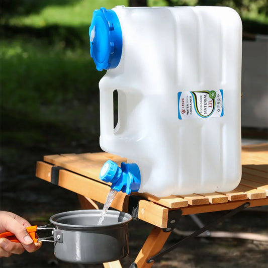 10/11/12L Drinking Water Container with Spigot Leakproof Camping Water Tank Large Capacity