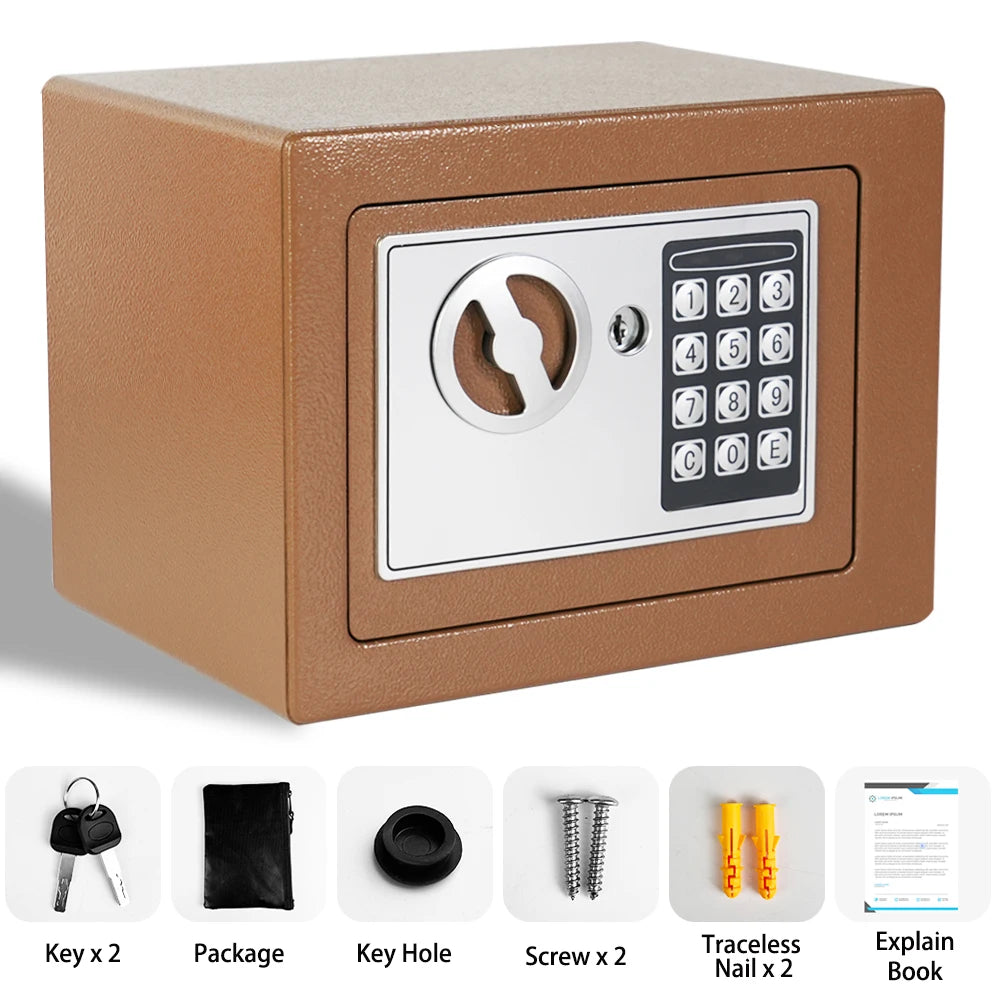 Ireproof Safes with Fireproof Money Bag Sensor Light Digital Keypad Home Safe