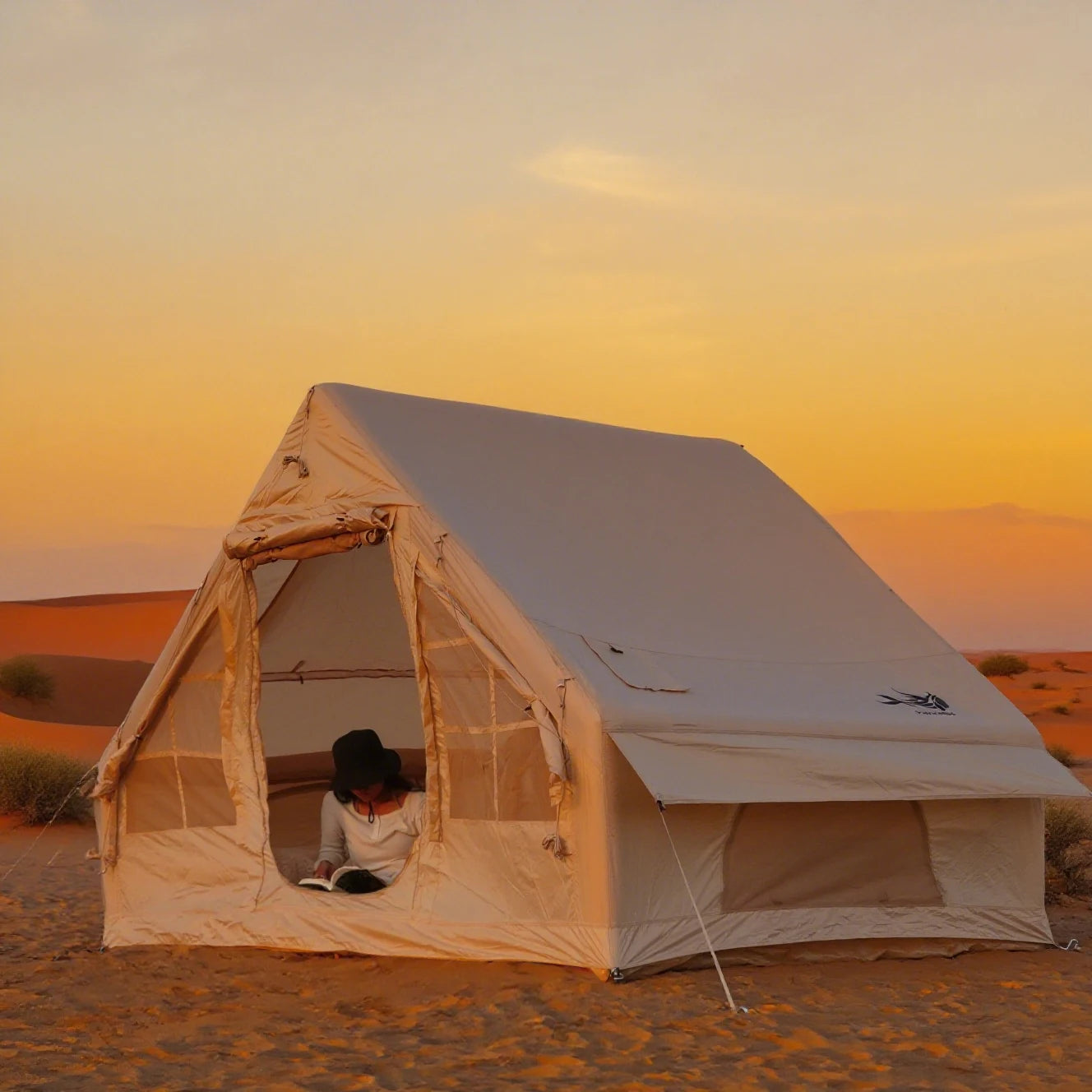 Inflatable Tents For Adult Camping, Luxury Camping Tents, Inflatable Tents With Stove Plug, 4/6/8 Person Family Camping