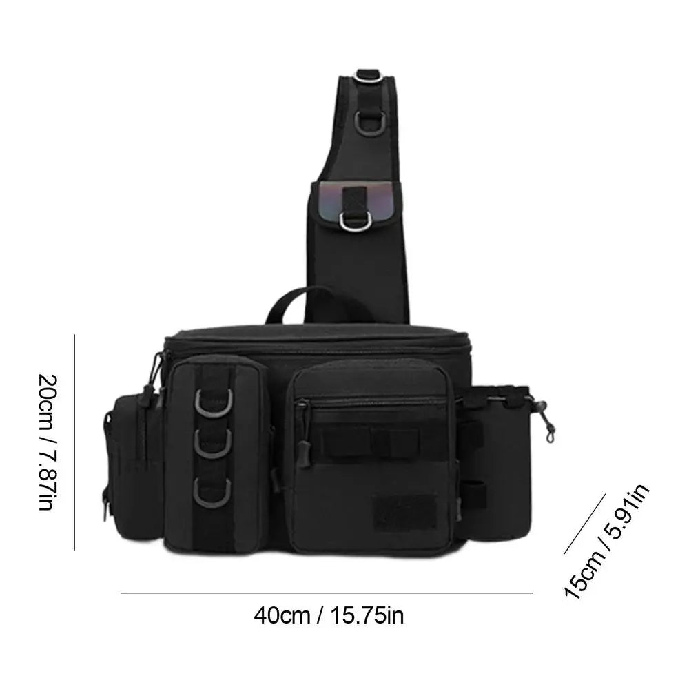 Fishing Waist Pack Sling Bag Water-Resistant  Lightweight