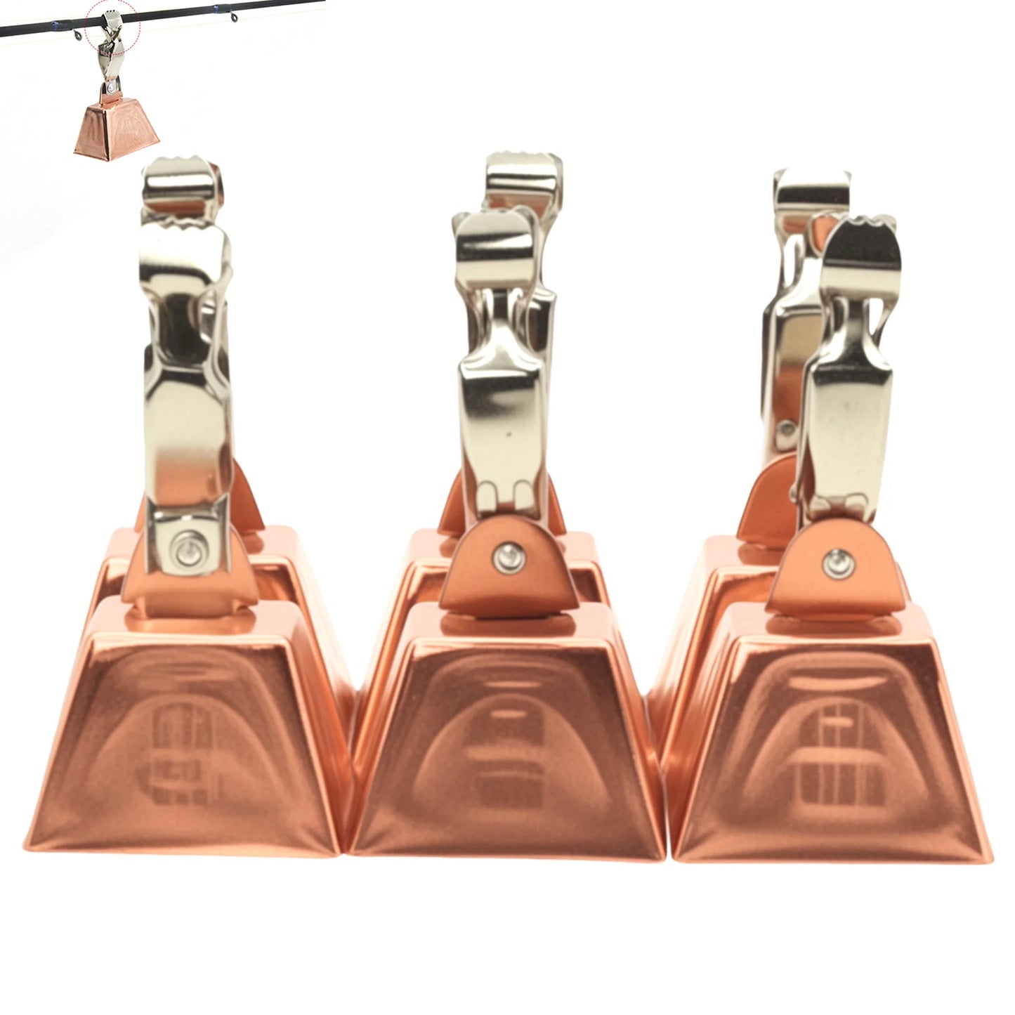 Fishing Pole Bait Bell Alert Fishing Bite Alarm Fishing Tackle Equipment for Freshwater Saltwater Fishing