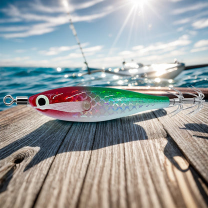 Luminous Squid Hook Squid Fishing Lure with 3D Eyes