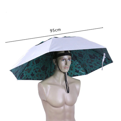 Outdoor Foldable Head Umbrella Hat