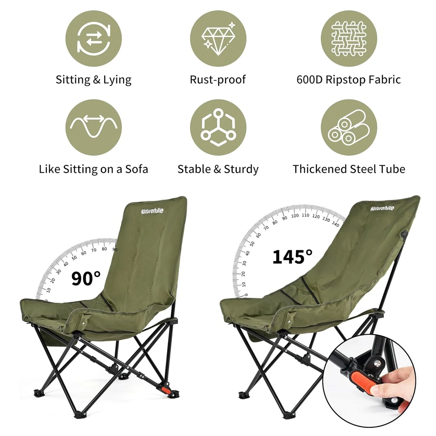 Naturehike High Back Moon Chair Camping