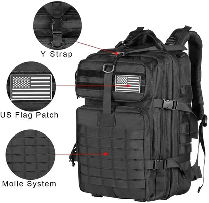 45L Man Hunting Tactical Backpacks Outdoor Traveling Trekking  Bags Outdoor 3P School Pack EDC Molle Pack for Hiking Bag