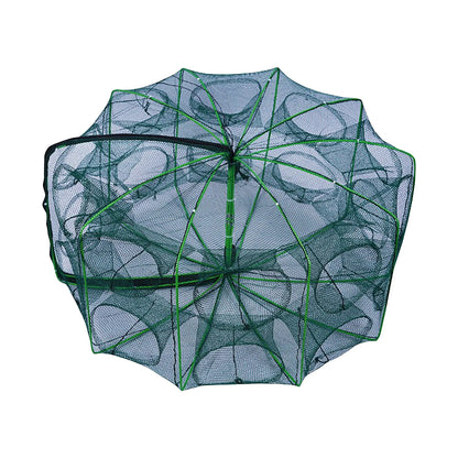 Folding lobster cage 2025  fish shrimp crayfish crab fishing net nylon material