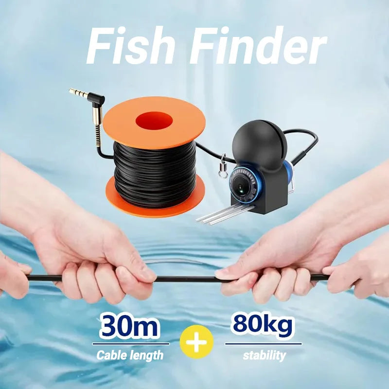 Fish Finder IP68 Waterproof Underwater Fishing Camera With Monitor Portable With Night Vision