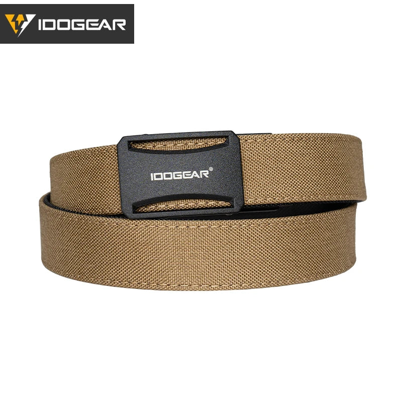 IDOGEAR Tactical Ratchet Belt 1.25” EDC Gun Belt Heavy-Duty Nylon CCW Belts