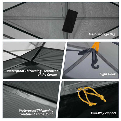 Naturehike Mongar Ultralight Tent 2 Person Waterproof PU3000mm Camping Tent Double Layer