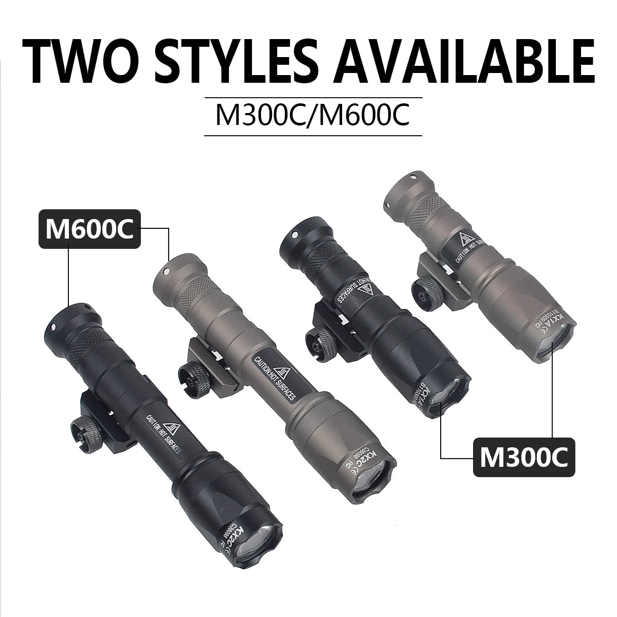 Surefire M600C M600 M300 X300 Ultra Tactical Scout Light Airsoft Rifle Weapons Flashlight Picatinny Mount Hunting for Olight