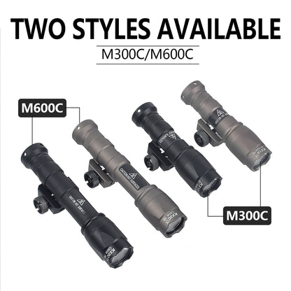 Surefire M600C M600 M300 X300 Ultra Tactical Scout Light Airsoft Rifle Weapons Flashlight Picatinny Mount Hunting for Olight