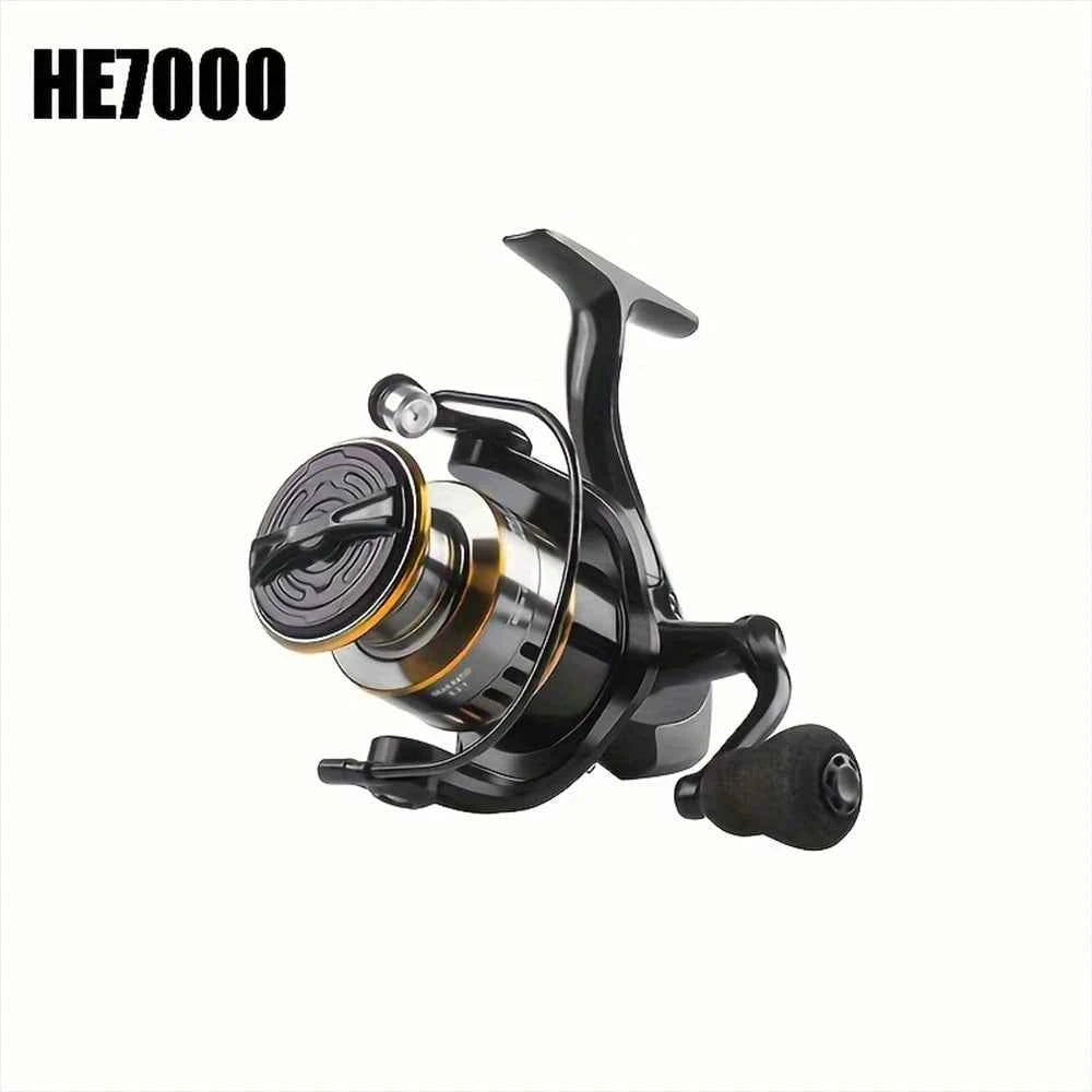 Spinning reels with metal spool and metal rocker arm, 5.2:1 gear ratio,