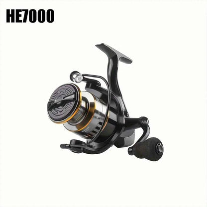 Spinning reels with metal spool and metal rocker arm, 5.2:1 gear ratio,