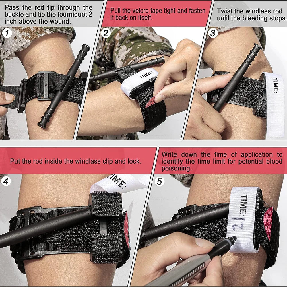5/10/25/30 Pcs Emergency Tourniquet Outdoor Portable First Aid Quick Slow Release Tourniquets CAT Medical Tactical Equipment