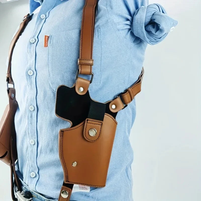 New Universal Vertical Shoulder Strap Holster Type 92 1911 Leather