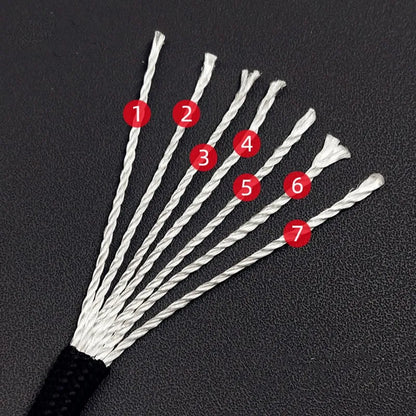 5M/15M/30M 7-Core 550 Paracord 4mm Parachute Cord Outdoor Camping