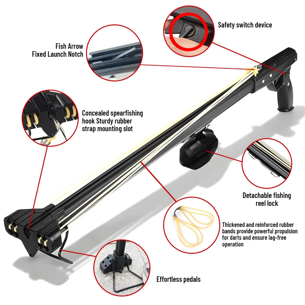 Fishing Slingshot Rod with Reel   Aluminum  Fishing Device