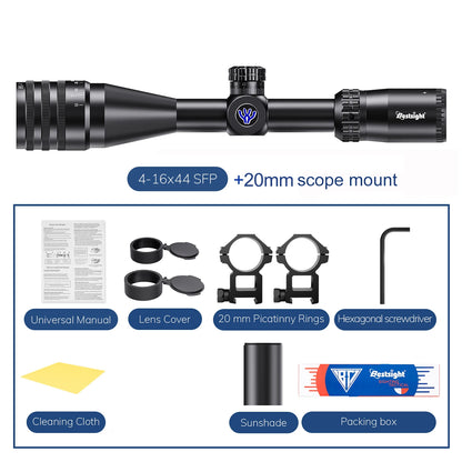 Tactical 4-16x44 AOE Riflescope Hunting Scopes Tactical  Red Green Illuminated Sight Sniper