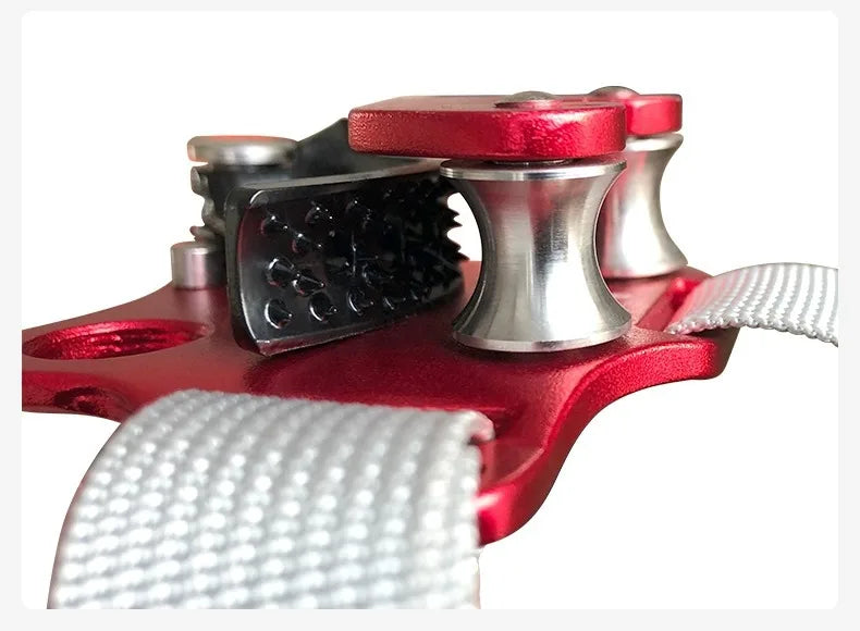 Outdoor Foot Ascender SRT Rock Climbing Riser With Pedal Belt Grasp Rope Gear Anti Fall Off Left Right Foot Ascend