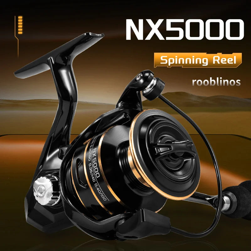 NX Fishing Reel Spinning Reel Metal Reel Cup 10KG Max Drag Power Spinning Wheel High Speed