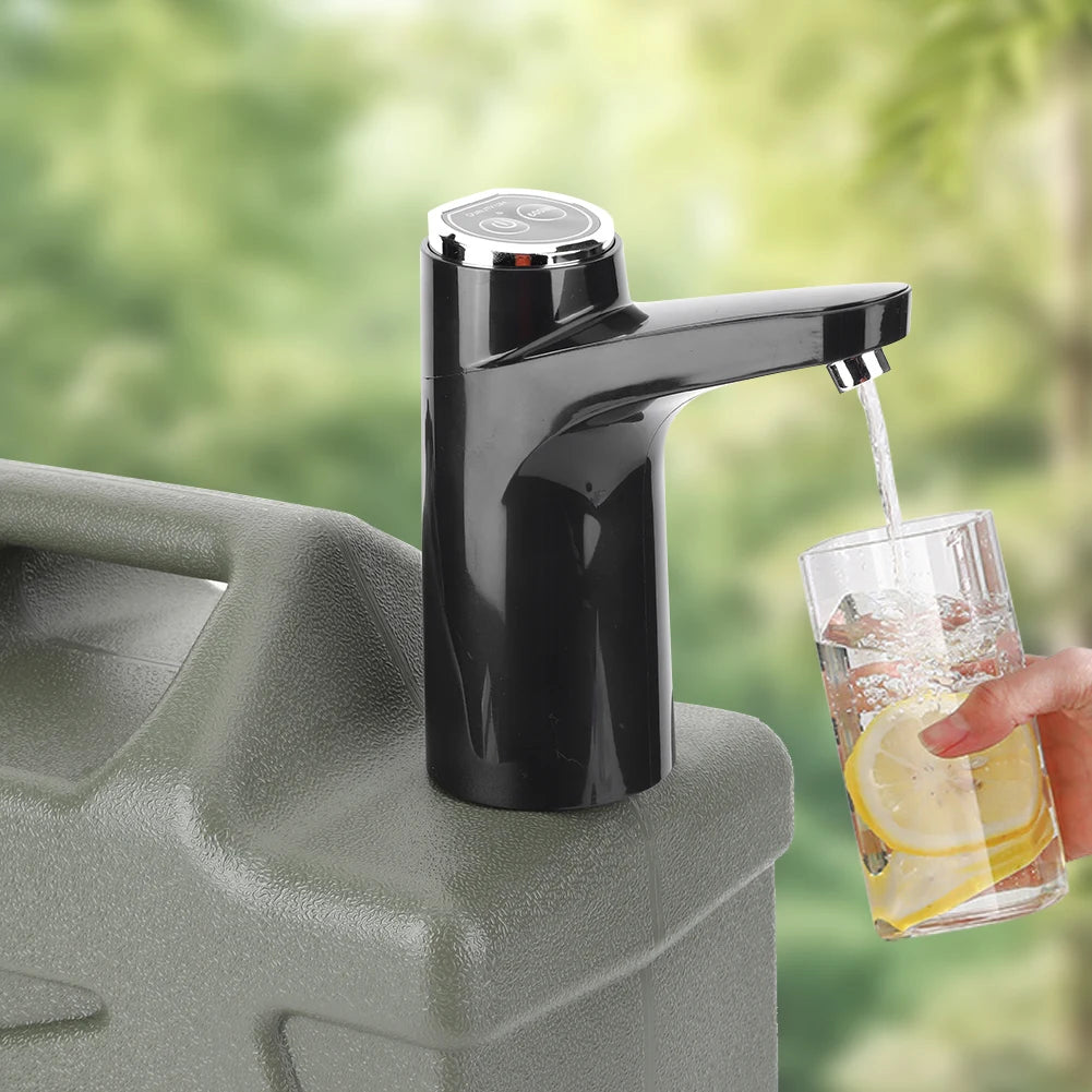 Wireless Water Pumping Device USB Rechargeable Mini Water Pump One Key Switch Auto Water Pump for Camping Water Tank
