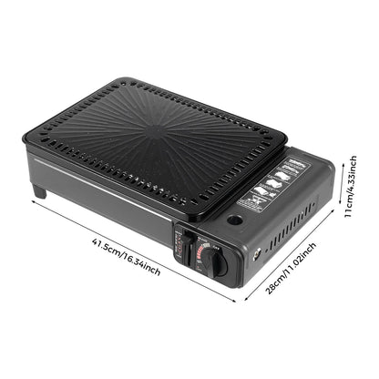 Portable Camping Grill Gas Stove Butane Gas Stove For Camping, Traveling, Trekking  0.25-0.3mpa 41.5*28*11cm