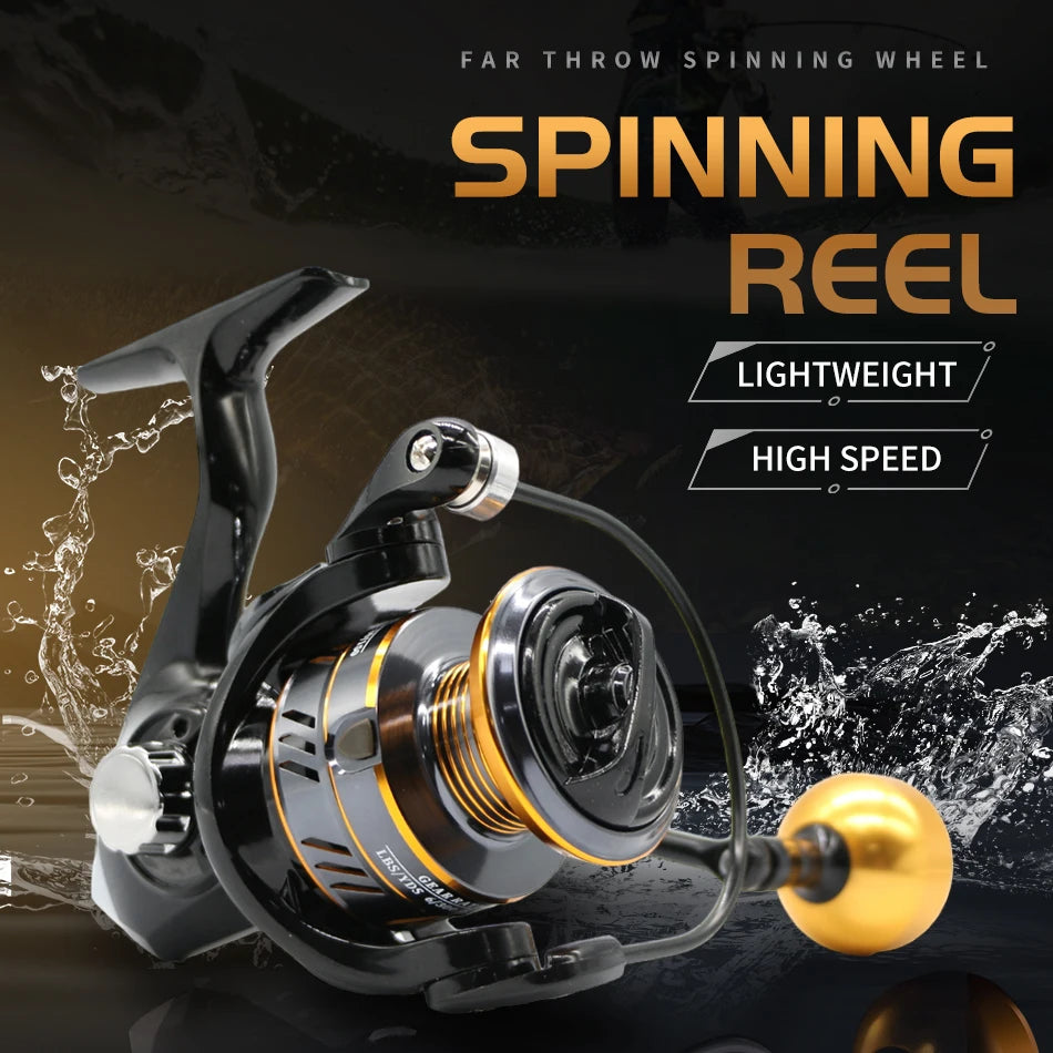 HM NEW Spinning Reel Metal Reel Cup 10KG Max Drag Power Spinning Wheel High Speed