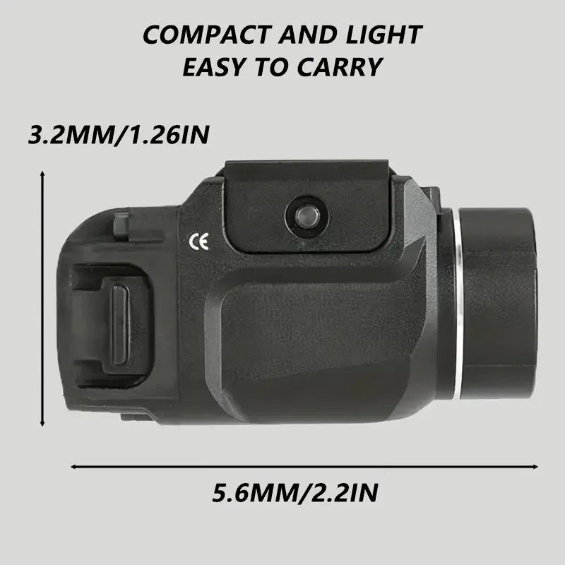 TLR7 Flashlight TR-7 X 500-Lumen Compact  Includes High, Low Paddle Switches and Key Kit, Black