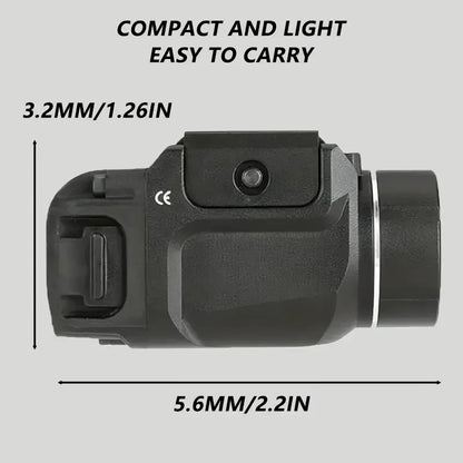 TLR7 Flashlight TR-7 X 500-Lumen Compact  Includes High, Low Paddle Switches and Key Kit, Black