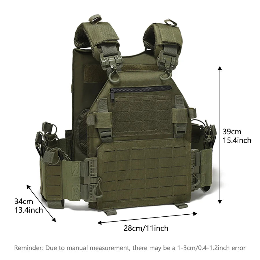 Outdoor training vest multi-functional MOLLE expansion convenient quick release vest waterproof and wear-resistant