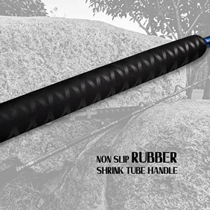 2Piece Saltwater Offshore Heavy Bent Straight Butt Trolling Rod Fishing Roller Rod