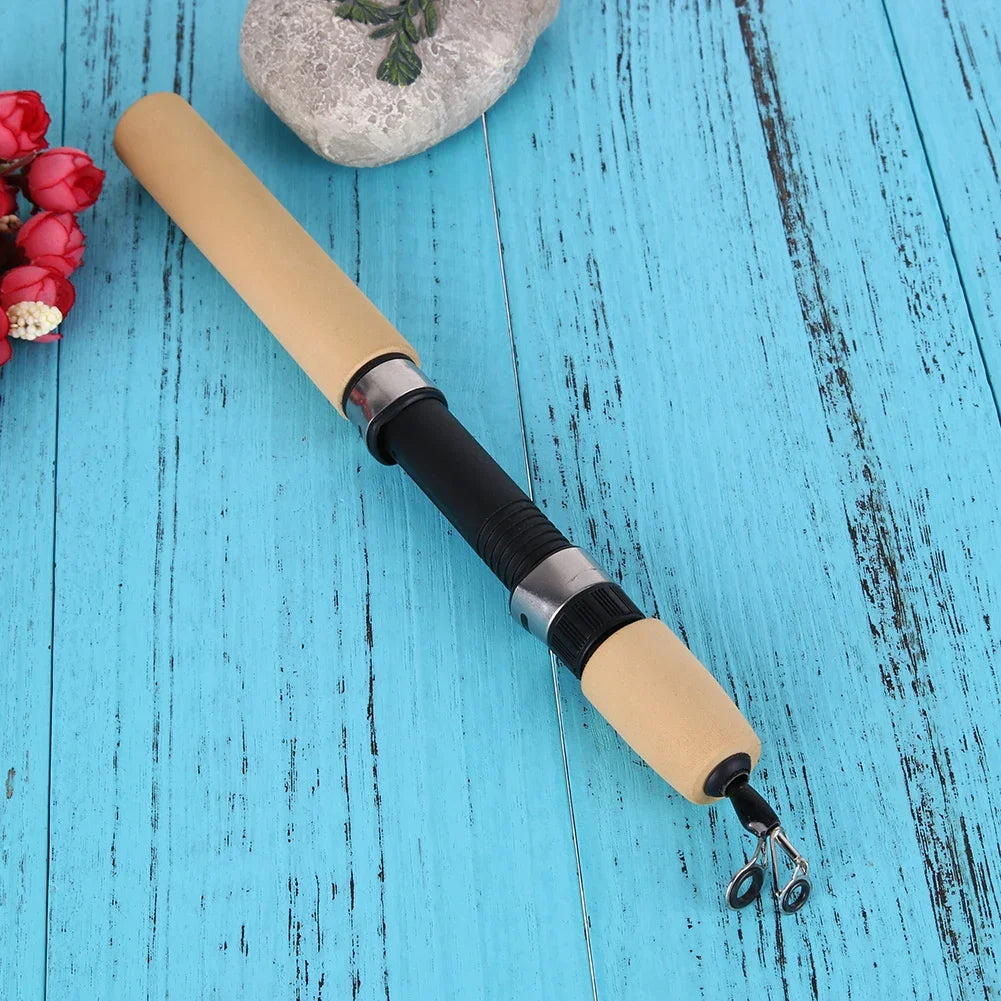 60/80/100cm Ice Fishing Pole Portable Carbon Fish Pole Light Weight