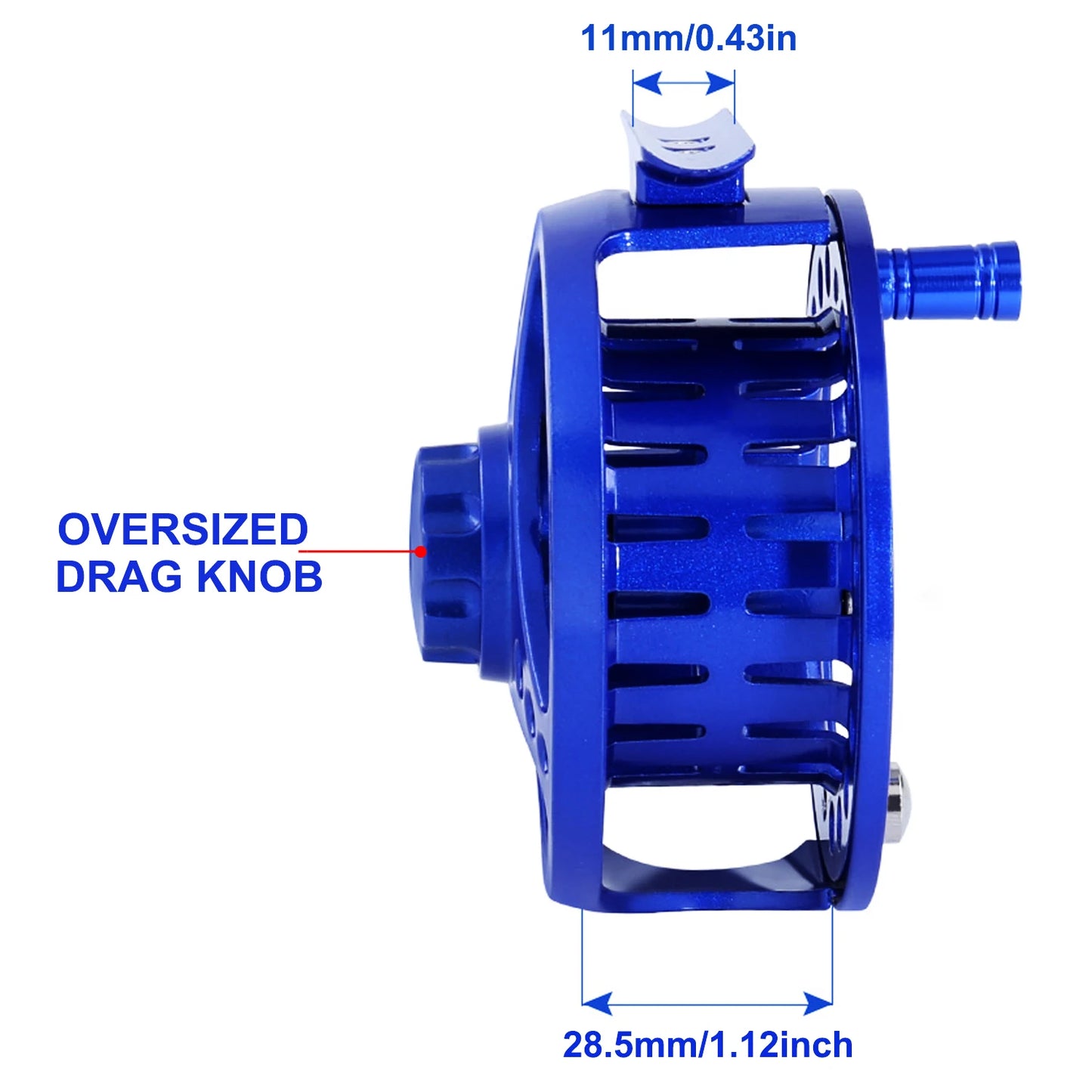 Fly Fishing Reel Aluminum Alloy 3/4 5/6 7/8 WT 2+1BB Interchangeable For Saltwater And Freshwater Fly Wheel Fishing