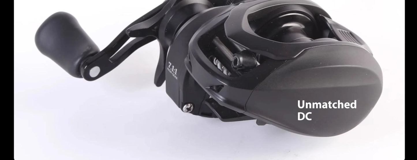 New Lufaxi Unparalleled 7.1: 1 Baitcast Fishing Reels DC 160g Electronic Brake All-metal Bait Cast