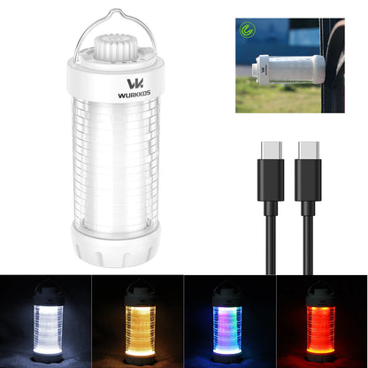 Wurkkos CL01 Mini RGB 360° Flashlight 550 Lumens 21700 Rechargeable LED Flashlight Camping Light Power Bank Waterproof