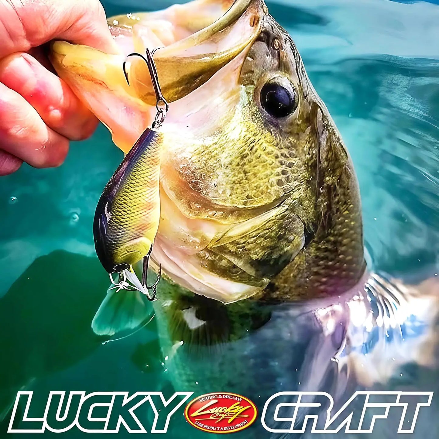 Freshwater Bass Fishing Lure, Crank Bait for Smallmouth and Pike, Floating Squarebill with Perfect Wobble
