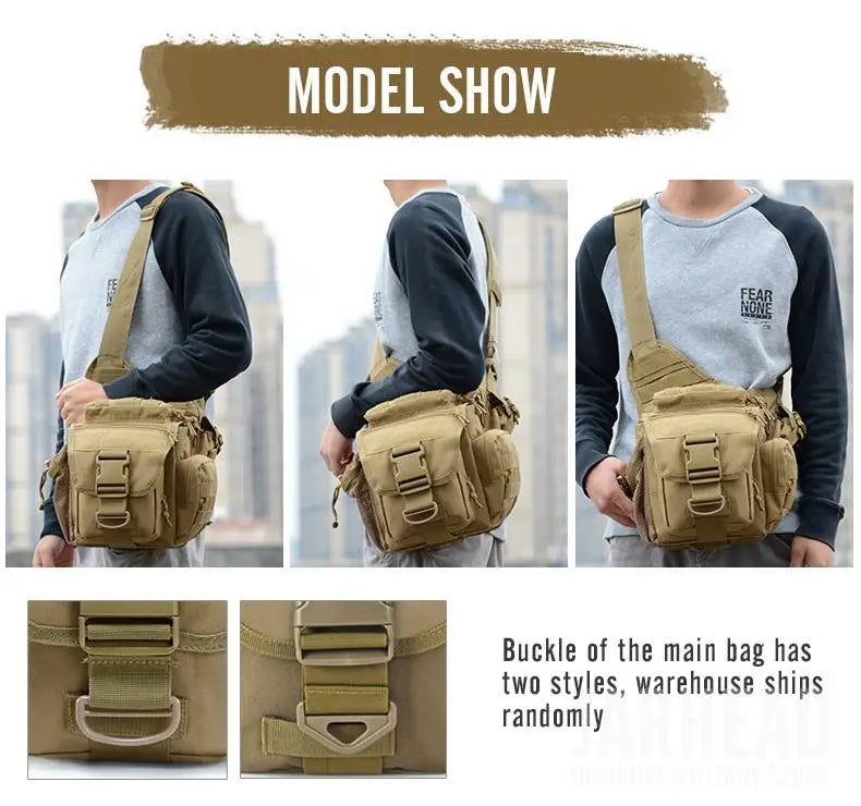 Outdoor Waterproof Durable Men Climbing Chest Shoulder Bag