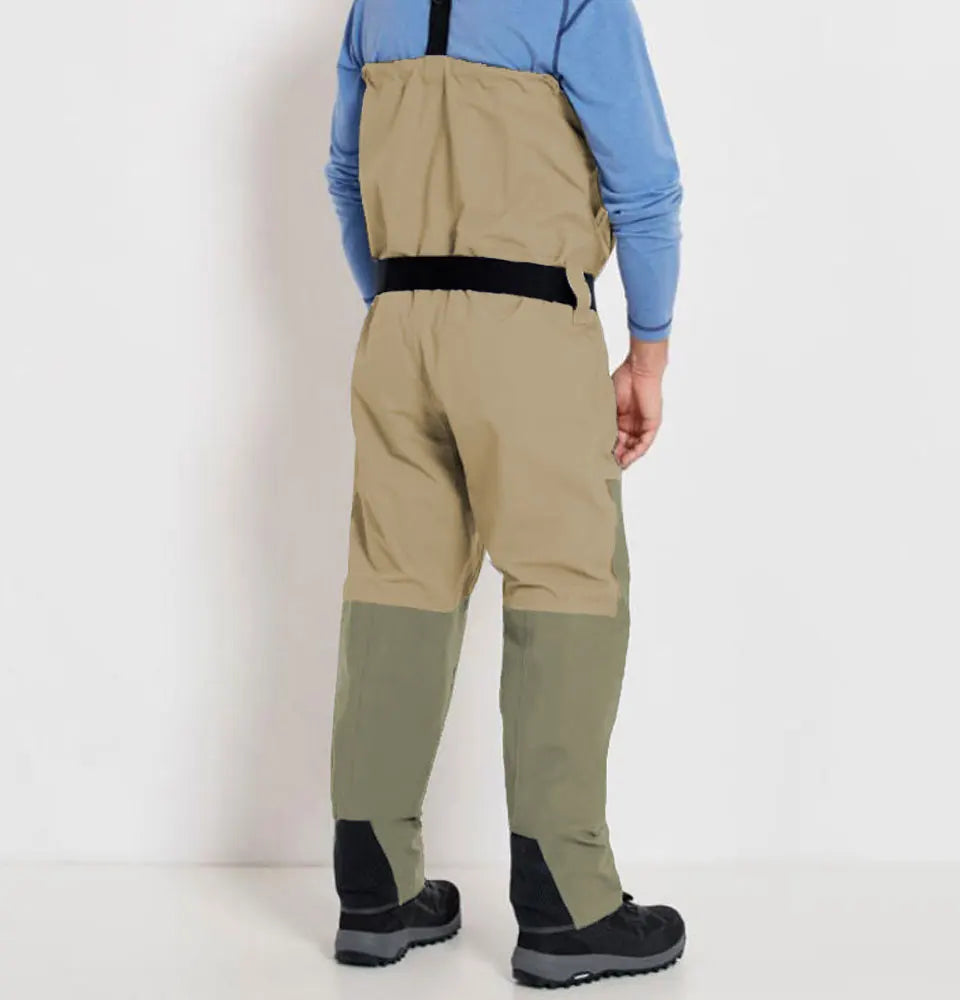 Breathable Convertible Chest Waist Fly Fishing Waders with Zipper Drake Anglers Wading Pants Lightweight stockingfoot for Men