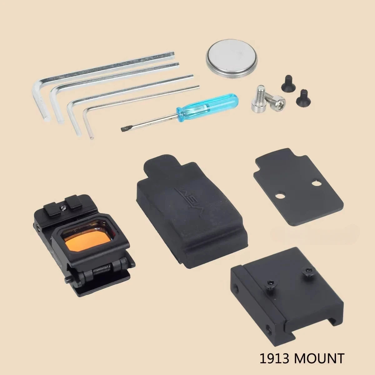 Tactical VISM Flip Up Red Dot Sight PRO Reflex Scope For Pistol 20mm Rail Mount