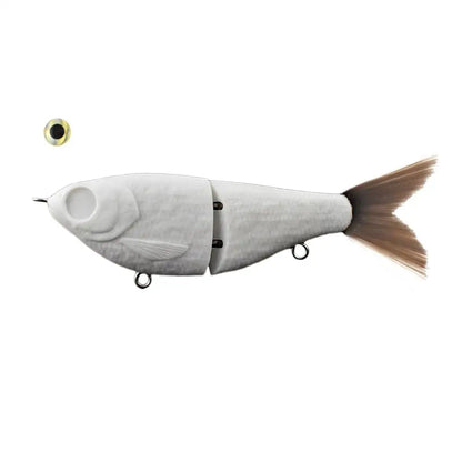 12cm  Unpainted Glider Swimbait Blank Artificial Slow Sinking Swim Bait